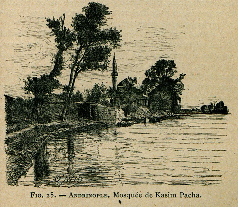 Evlija Kasima pašas mošeja Edirnē — XV gadsimta ceļvedis