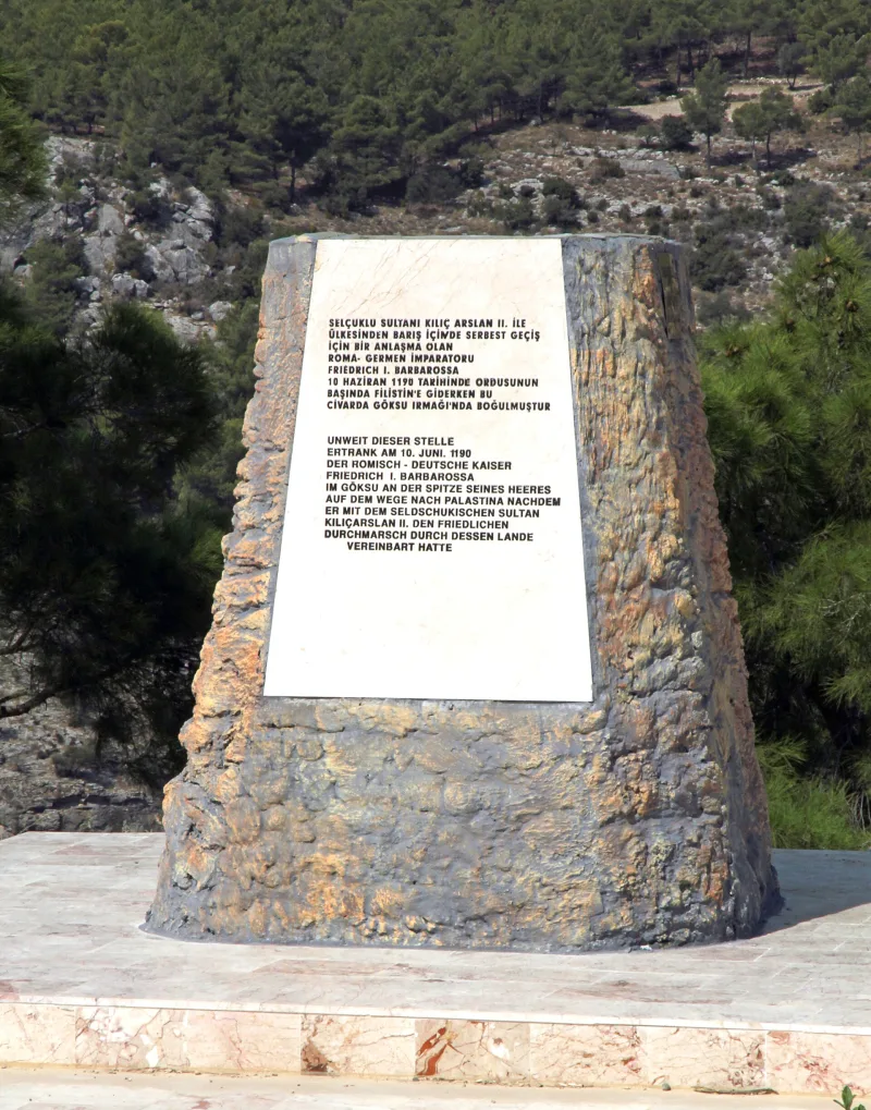 Le mémorial de Frédéric Barbarossa près de Silifke : histoire et itinéraire
