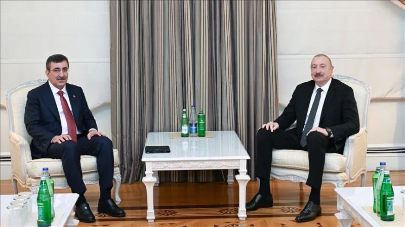 Vice President Yılmaz met with Azerbaijani President Aliyev